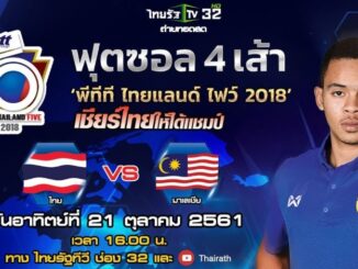 ดูฟุตซอลไทย มาเลเซีย ไทยแลนด์ไฟว์ 2018