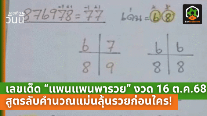 เลขเด็ด “แพนแพนพารวย”